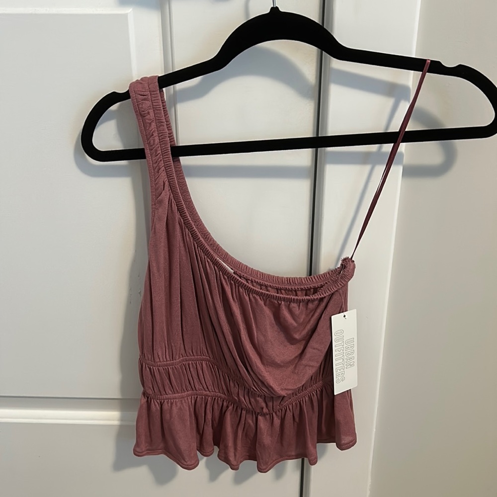 Urban Outfitters one-shoulder peplum top